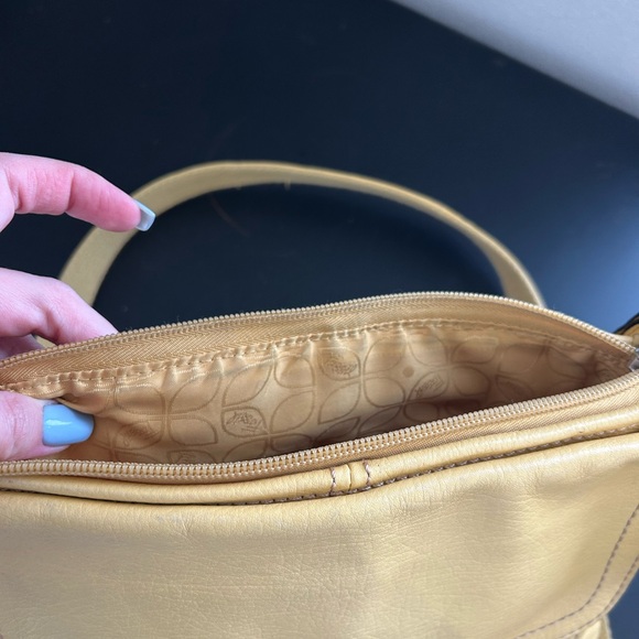 Fossil Yellow Hanover Pebbled Leather Crossbody Bag - Picture 13 of 15